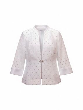 Cold water Creek Women’s Formal Dazzle Long Sleeve Jacket & Tank 2 Piece EUC 10